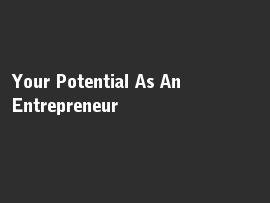 Online quiz Your Potential As An Entrepreneur